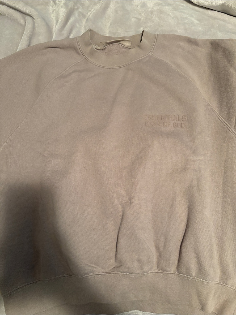 Essentials Men of God Crewneck Sweatshirt - Taupe